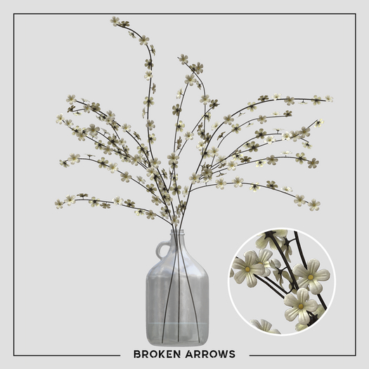 BROKEN ARROWS - Branch Flowers - White