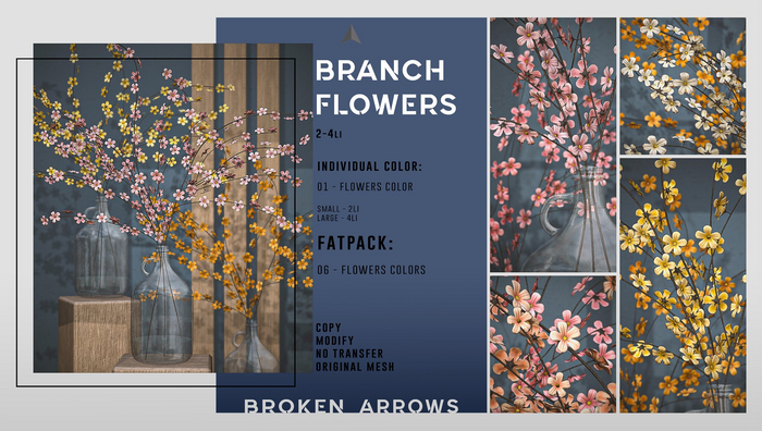BROKEN ARROWS - Branch Flowers - FATPACK 