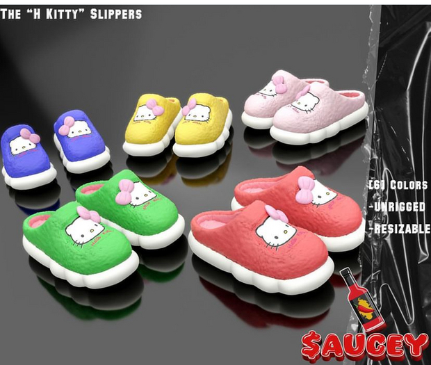 $aucey- H Kitty Slipper Red 