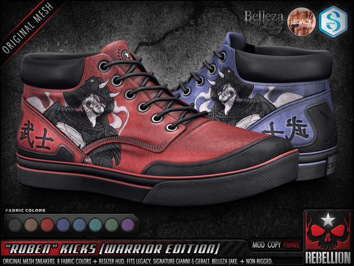 = REBELLION = "RUBEN" KICKS - WARRIOR EDITION