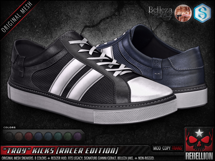 = REBELLION = "TROY" KICKS - RACER ED - DEMO