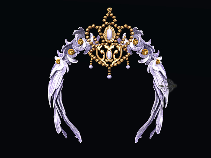 MoonAmore | SwanLake | Feather Tiara (Lilac)