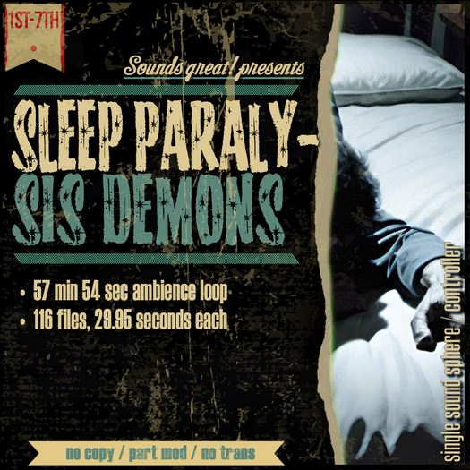 Sounds Great! Single Controller - Sleep Paralysis Demons