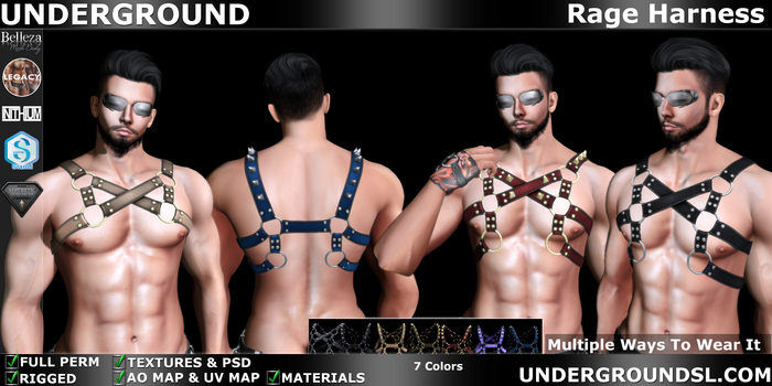 (UG FULL PERM) - Rage Harness*