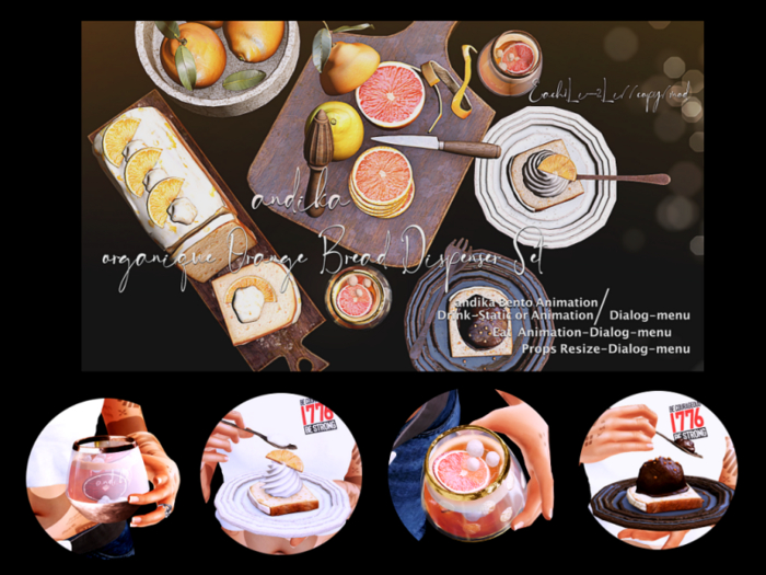 wear/andika {organique Orange Bread} Dispenser Set