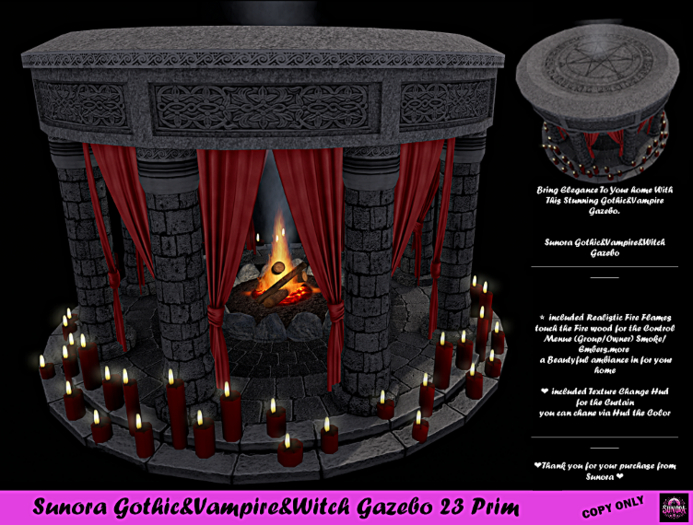 Sunora Gothic&Vampire&Witch Gazebo
