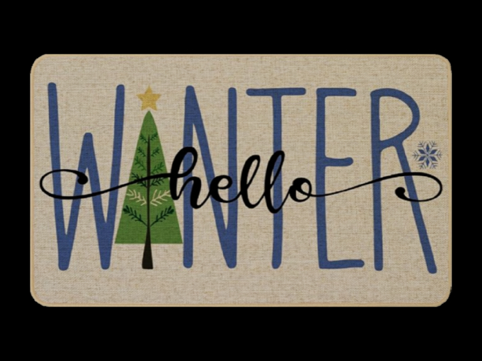 *6KW* FULL PERM Winter 2 Welcome Mat Texture #1