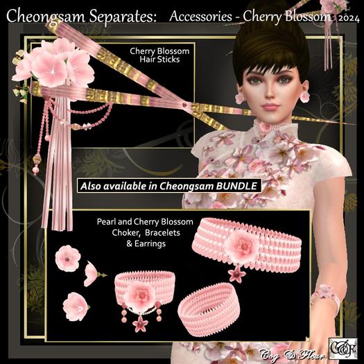 C&F Separates: Cherry Blossom Jewelry Set