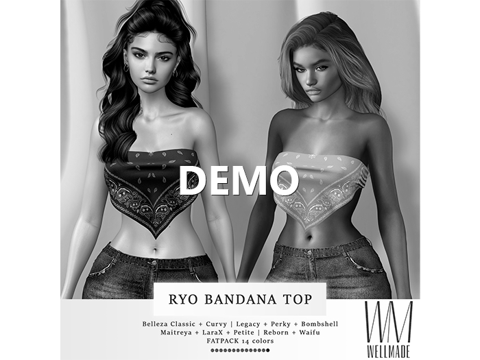 [WellMade] Ryo Bandana Top DEMO