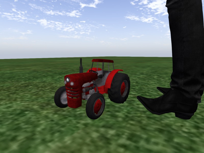 TM Toy Red Vintage Tractor