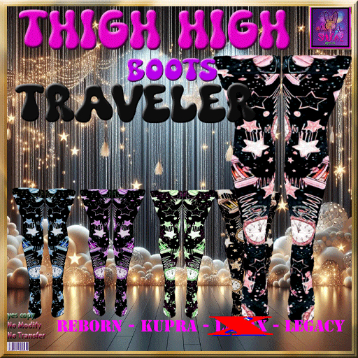 THIGH HIGH TRAVELER ROSE  BOOTS