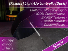 [Fluidics] Light-Up Umbrella (Basic) [Black]