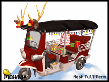 Meshuga Christmas Santa Claus Tuk Tuk FULL PERM MESH