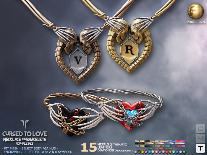 **RE** Cursed To Love Couple Set - PBR - Transferable - Unisex - Engraving - 
