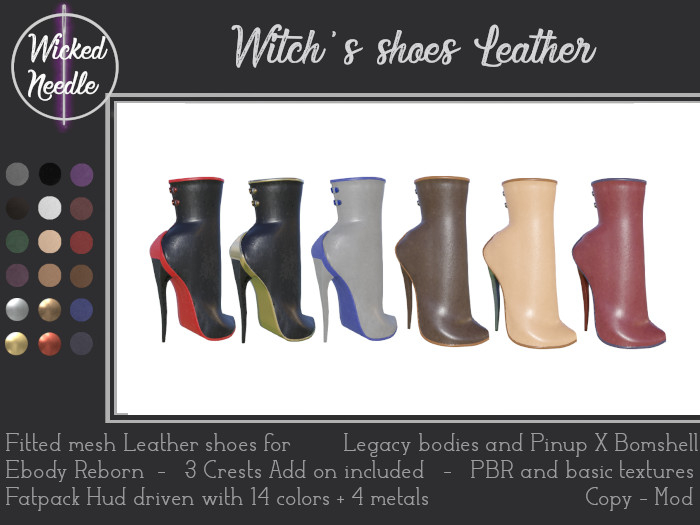 ~W-N~ Witch's Heels Leather + PBR
