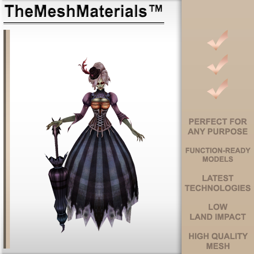 The Mesh Materials - Gothic Vampire Lady