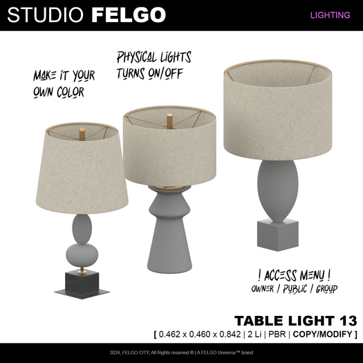 Studio FELGO // Table light 13