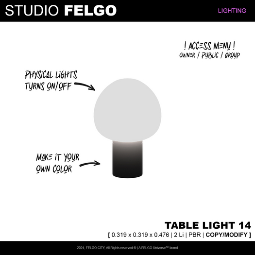 Studio FELGO // Table light 14