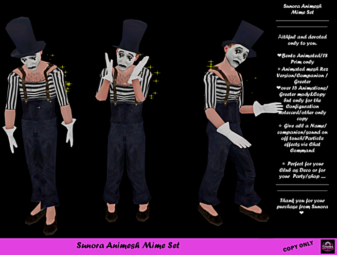 Sunora Animesh Mime Set