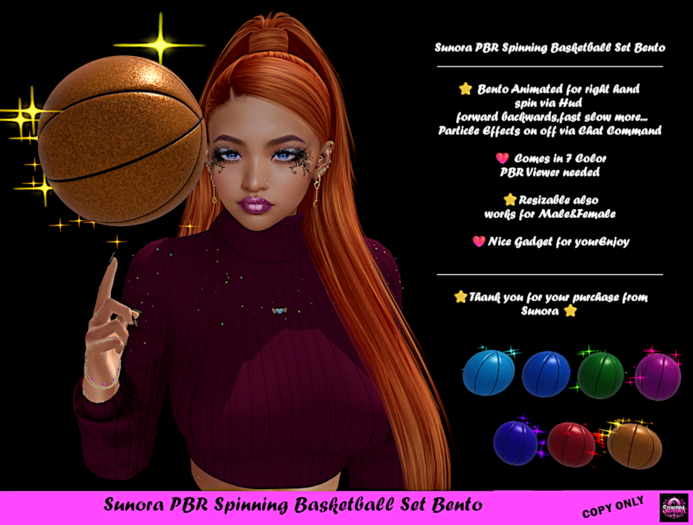 Sunora PBR Spinning Basketball Set Bento