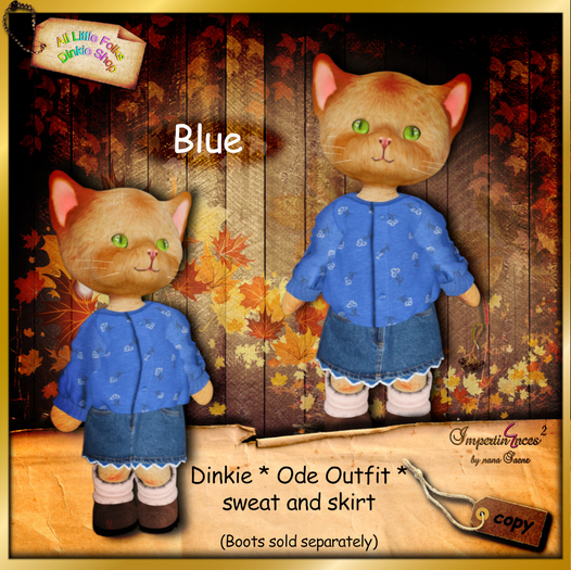 ALF Dinkie * Ode blue outfit