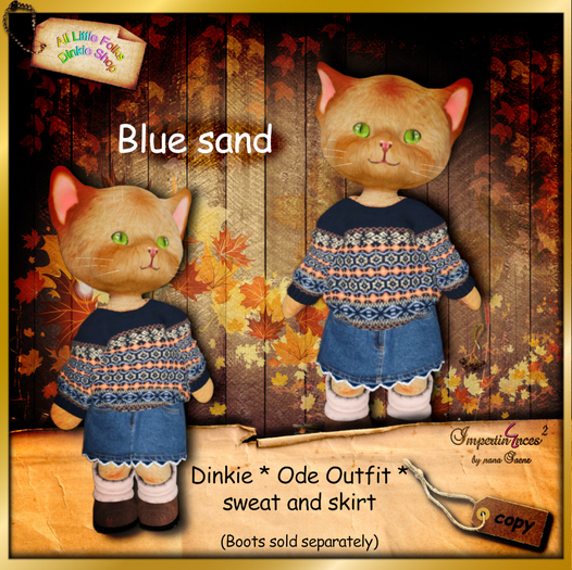 ALF Dinkie * Ode blue/sand outfit