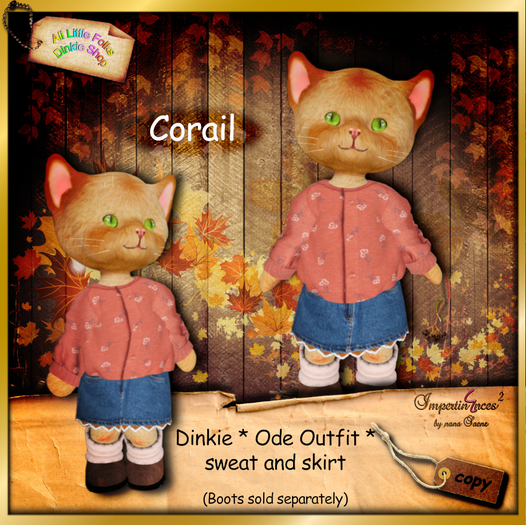 Dinkie Ode Outfit corail