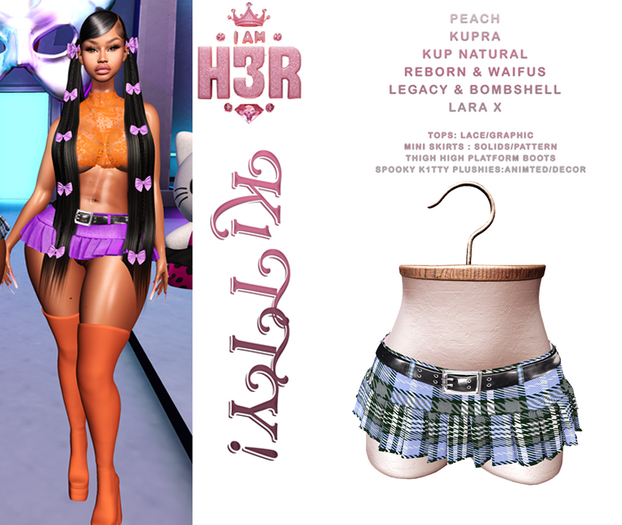 .iAmH3r! - K1tty! Mini - Blue Plaid