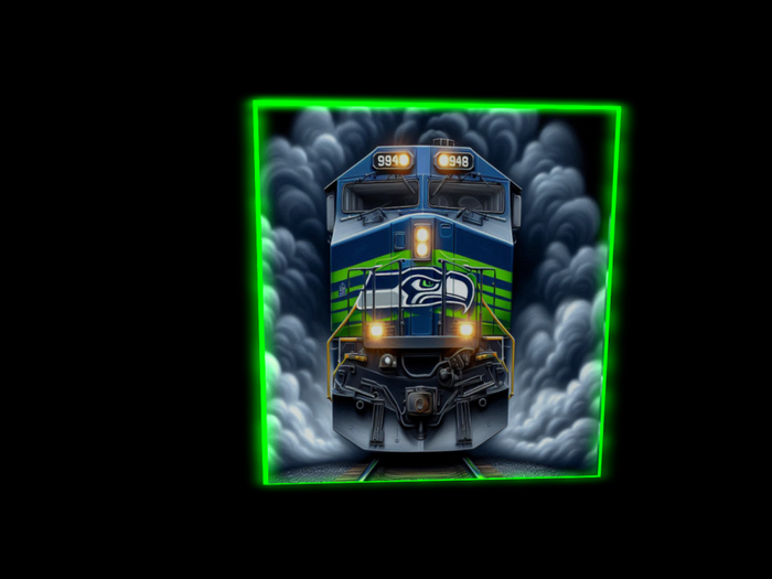 seahawks Glow Canvas