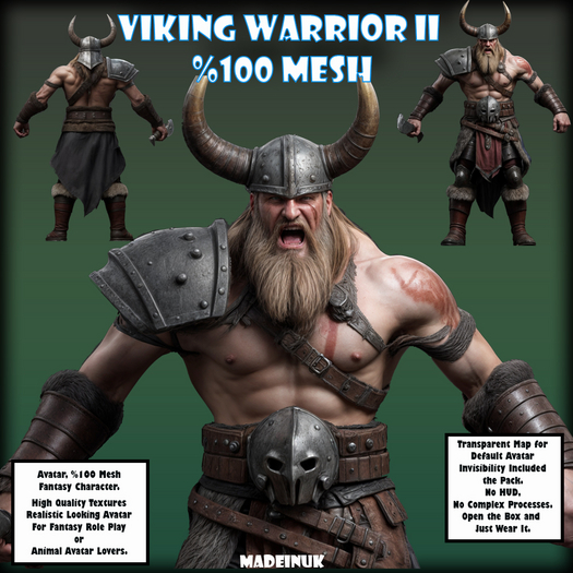 MADEINUK - Viking Warrior II - Mesh Avatar