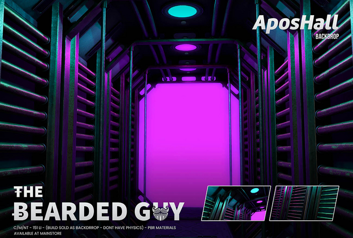 Apos Hall Backdrop - The Bearded Guy