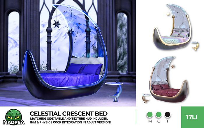 MadPea Celestial Crescent Bed PG