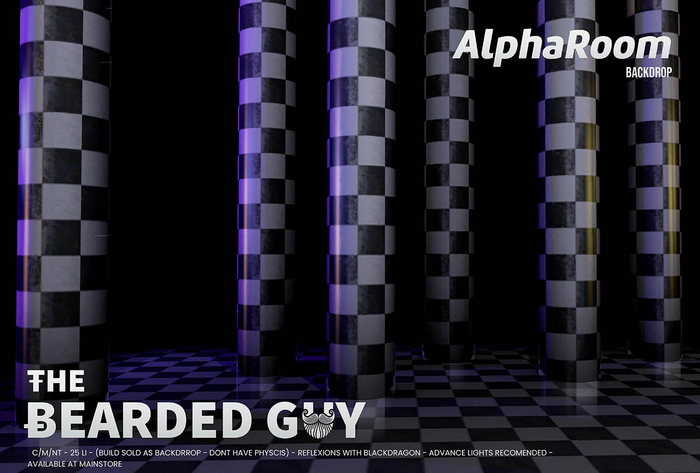 Alpha Room Backdrop - The Bearded Guy