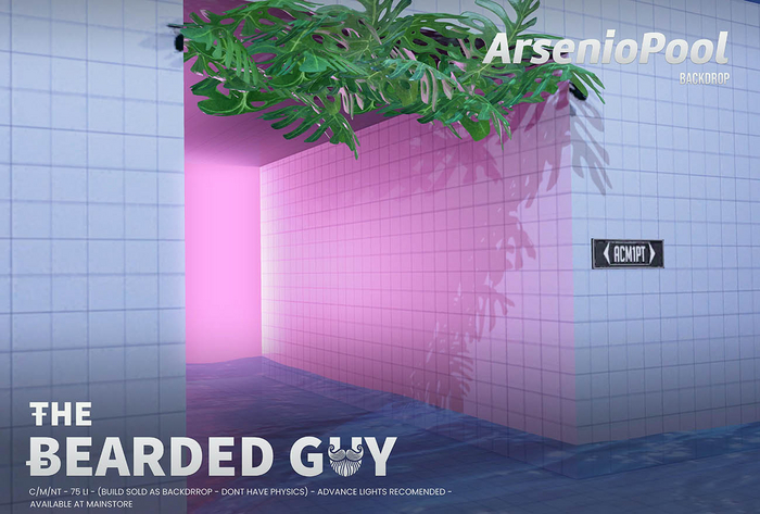 Arsenio Pool Backdrop - The Bearded Guy