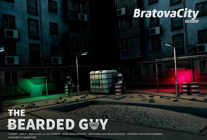 Bratova City Backdrop - The Bearded Guy