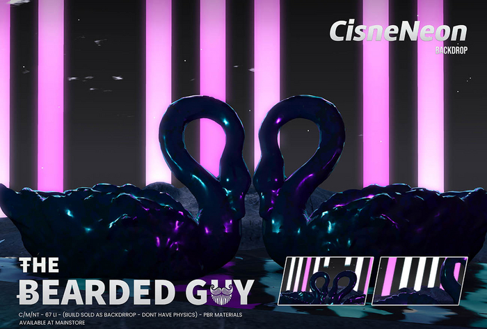 Cisne Neon Backdrop PBR - The Bearded Guy