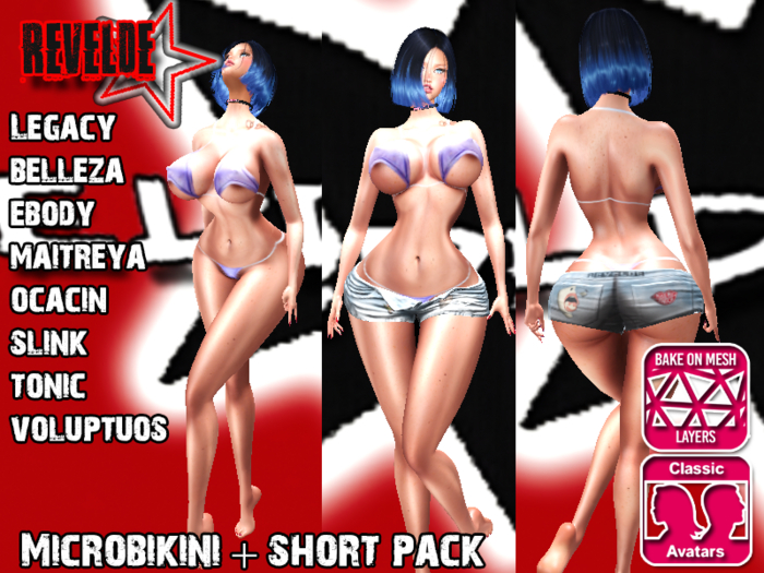 BOLSA Revelde Microbikini + short pack