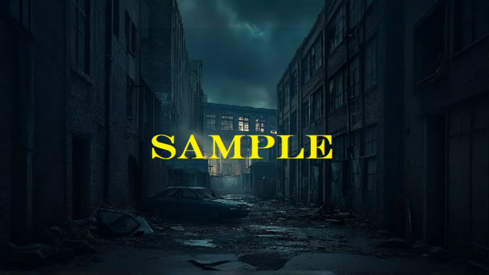 Post Apocalyptic Back Alley Backdrop *Large*