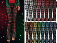 Janissa Flare Plaid Pants [Tartan Pack] - Maitreya Lara • LaraX • Legacy • Reborn • GenX