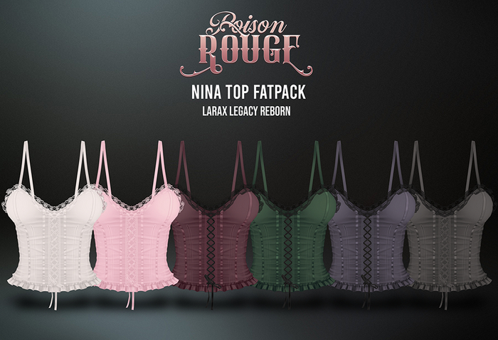 POISON ROUGE Nina Top FATPACK