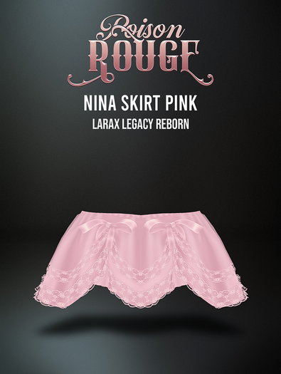 POISON ROUGE Nina Skirt Pink
