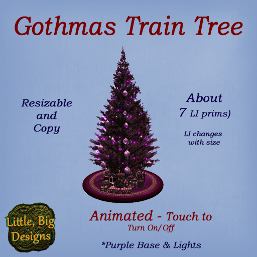 LBD Gothmas Tree Train v1.3 goth purple