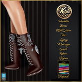 [K-Style] VENDETTA BOOTS PBR SILVER - FATPACK