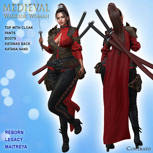 [ConTrato] Medieval Warrior Woman 