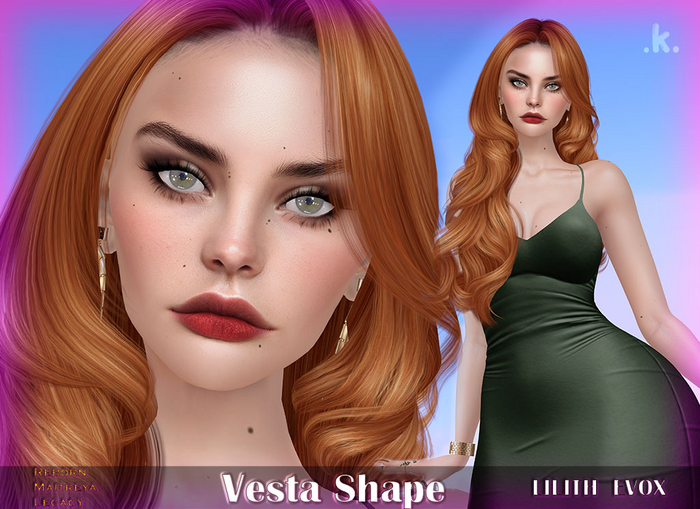 Vesta shape. Lilith head LeLEVOX