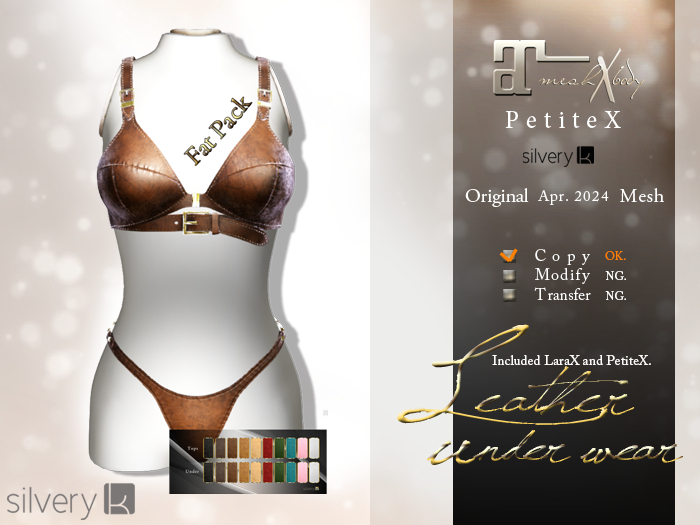 *:..Silvery K..:*Leather under wear(FatPack)