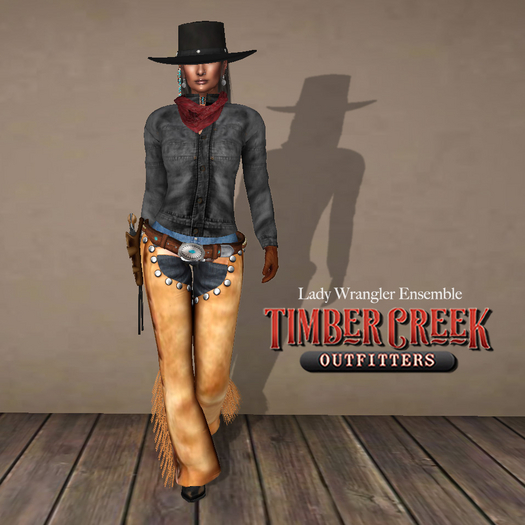 [Timber Creek] Lady Wrangler Ensemble-Smoke