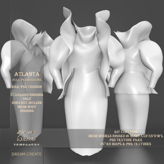 !Lyrical B!zarre Templates! - Atlanta MESH DAE Version