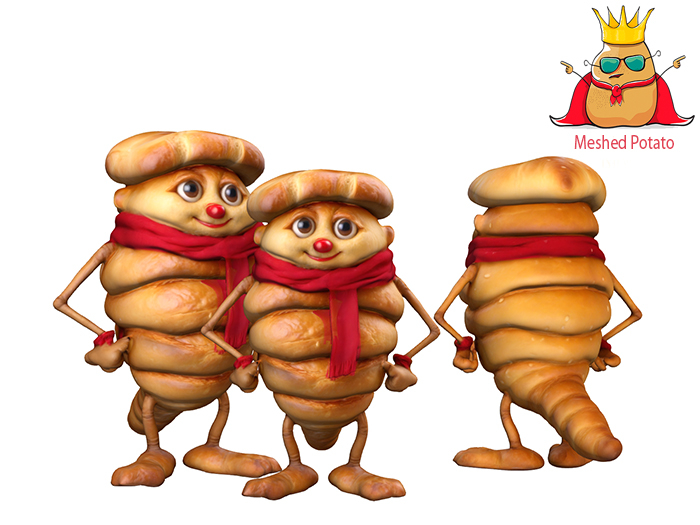 Meshed Potato - French Croissant Guy Full Perm Mesh (add)