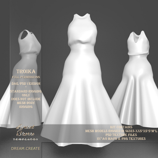 !Lyrical B!zarre Templates! - Troika MESH DAE Version